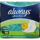 Pads - Always Brand - Ultra Thin - Long / Super - 8 Hour Leakguard Protection - Flex Wings  / 2 x 44 Pads = 88 Pads